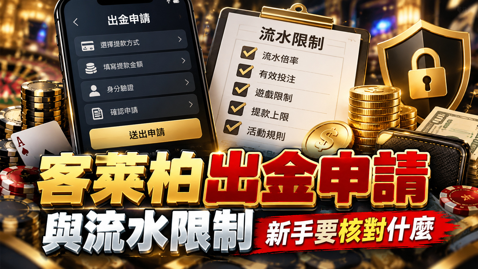 客萊柏出金申請與流水限制，新手要核對什麼